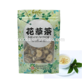 professional plastic flower tea bag/tea plastic bag with clear window/empty zipper tea bag